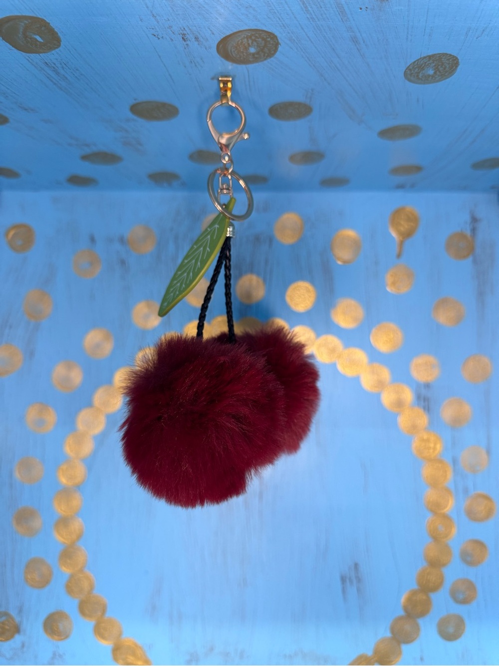 NWOT Furry Cherry Keychain VLV Pinup